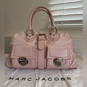 Marc Jacobs Y2K Lola Rose Water Pale Pink Leather Venetia Satchel Bag